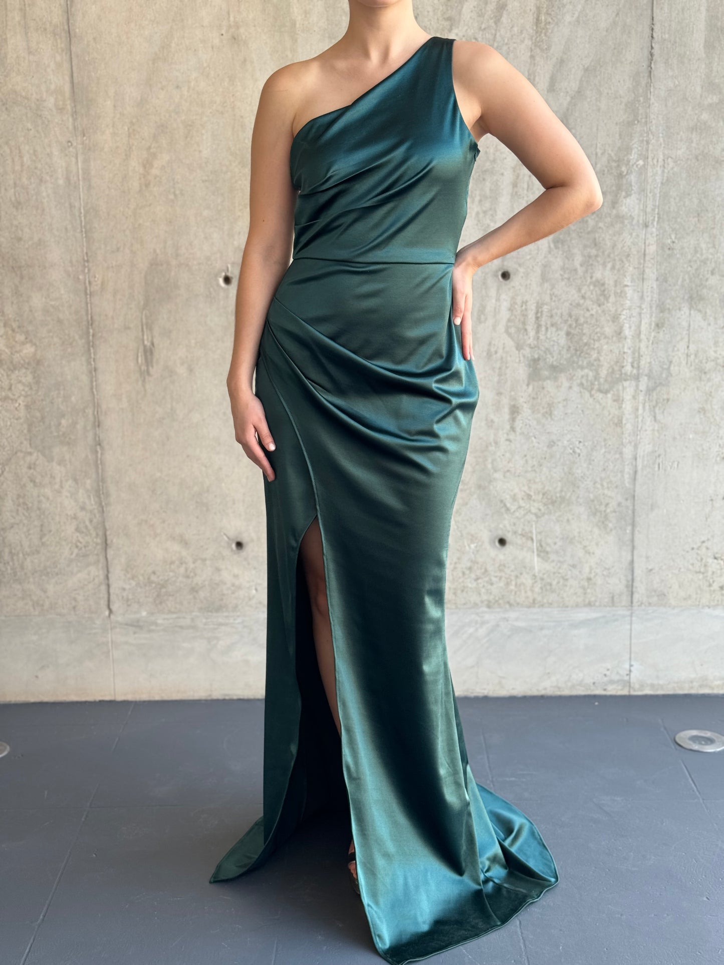 Vestido Sophie verde botella