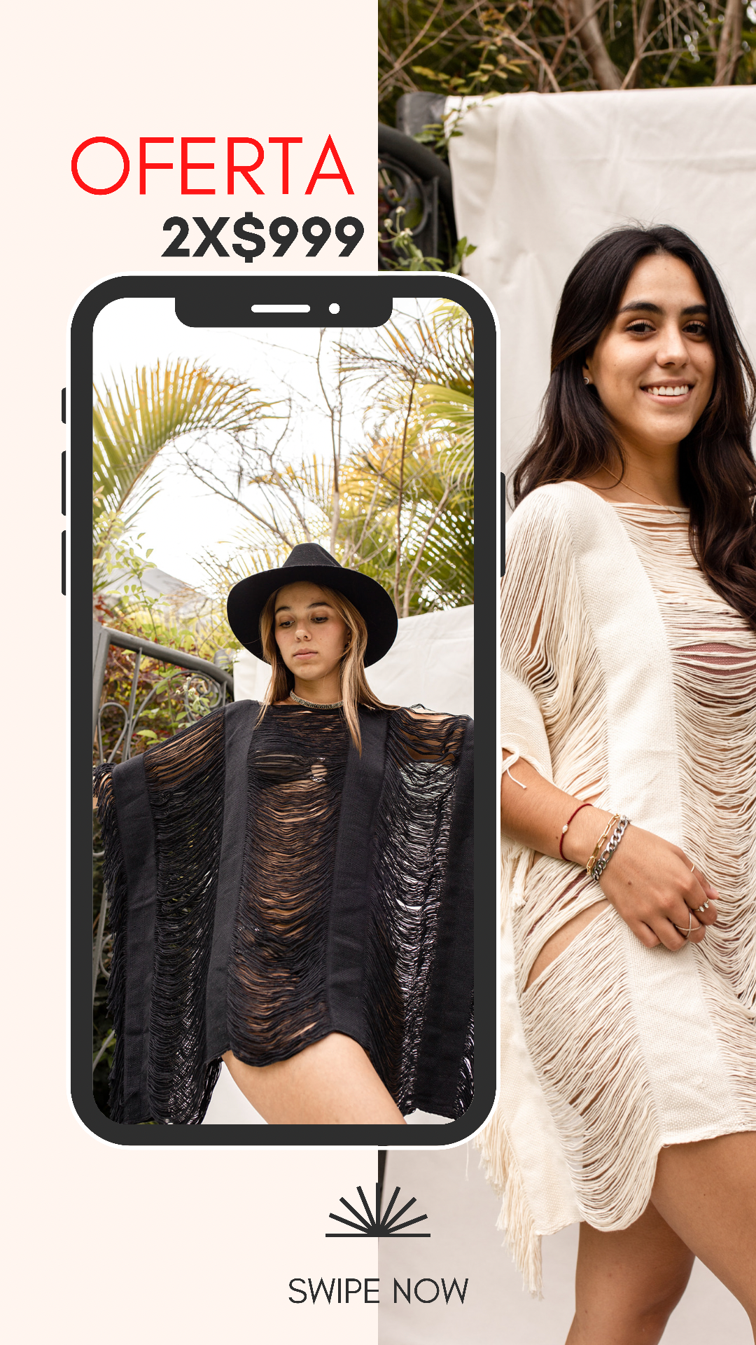 OFERTA ESPECIAL 1 tradicional beige y 1 negro
