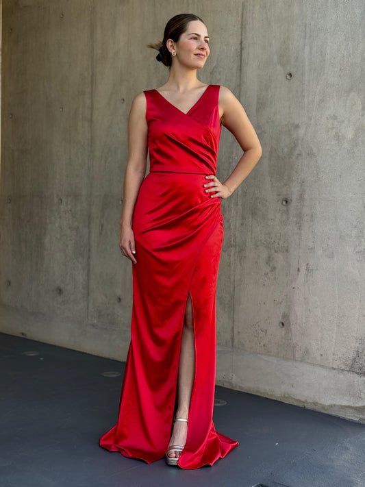Vestido Romina rojo