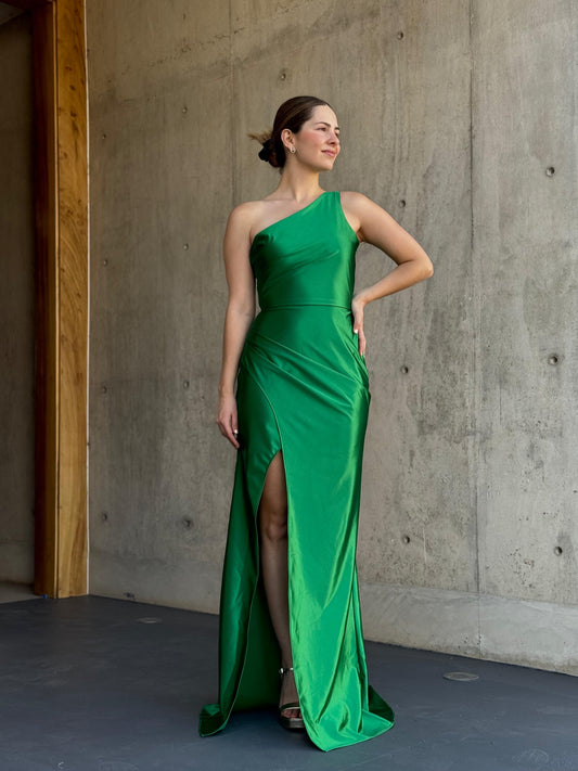 Vestido Sophie verde esmeralda