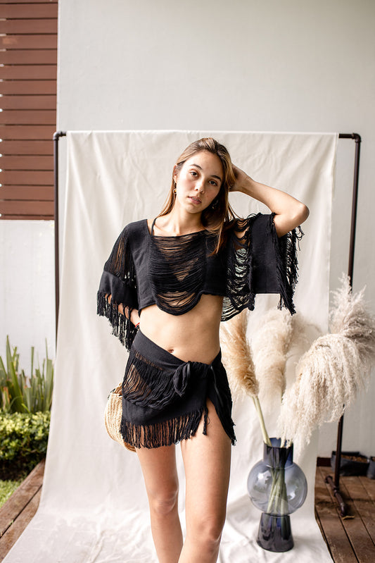 Set Falda y Blusa Negro
